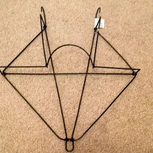 Plate Hanger Magnolia, black iron. Towel hanger